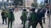 Police respond to protests in Nairobi, Kenya, on June 25, 2024.