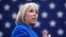 FILE - New Mexico Gov. Michelle Lujan Grisham speaks at the Arcosa Wind Towers, Aug. 9, 2023, in Belen, NM. 