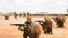 FILE - Recruits of the Somali National Army Danab Advanced Infantry Brigade mark the completion of their intensive basic training program at Baledogle Military Airfield, Somalia, April 9, 2023.