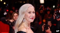 Helen Mirren pada pemutaran perdana film 'Golda' dalam Festival Film Internasional 'Berlinale', di Berlin, Jerman, Senin, 20 Februari 2023. (Joel C Ryan/Invision/AP)