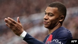 Kylian Mbappé lors du match de Champions League entre Newcastle United et le PSG cet automne.