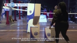 VOA60 Africa - Early results in South Africa's election show ANC losing majority