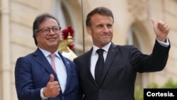 El presidente Gustavo Petro, sostuvo un encuentro con su homólogo francés, Emmanuel Macron, en la antesala de la cumbre para un Nuevo Pacto Financiero Mundial. [Foto: Cortesía Presidencia de Colombia].