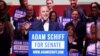 ARCHIVO - El representante estadounidense Adam Schiff (Demócrata por California) habla en un evento de "Fiesta de la Noche Electoral con Adam Schiff" el día del Super Martes, en el Teatro Avalon en los Ángeles, California, EEUU, el 5 de marzo de 2024.