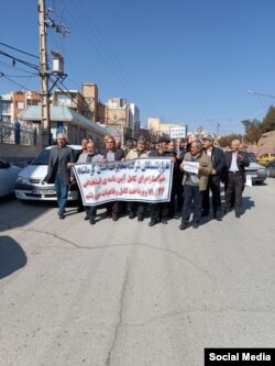 اعتراض بازنشستگان مخابرات در کرمانشاه؛ دوشنبه ۸ اسفند ۱۴۰۱