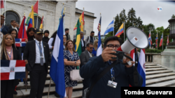 EN FOTOS Activistas de la región exponen sus reclamos en el contexto de la 53 Asamblea General de la OEA