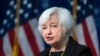 FILE — Treasury Secretary Janet Yellen speaks at Johns Hopkins University School of Advanced International Studies in Washington, April 20, 2023. She said Fitch Ratings' downgrade of the U.S. government's credit rating this week was "based on outdated data." 