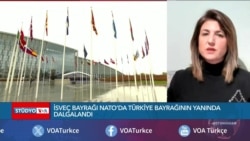 NATO’da İsveç için katılım töreni: İsveç bayrağı Türk bayrağının yanında 