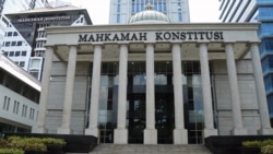 Mahkamah Konstitusi Republik Indonesia (MK RI), Jakarta. (VOA/Indra Yoga)
