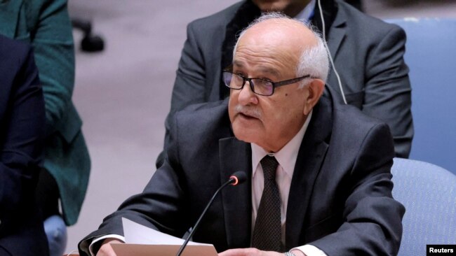 Filistin Yönetimi'nin BM temsilcisi Mansour Güvenlik Konseyi'nin Gazze'de yaşananlara seyirci kaldığını belirtti