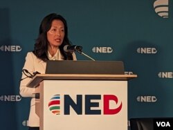 정 박 미 국무부 동아태 담당 부차관보가 19일 미 민주주의진흥재단(NED)과 한국의 국민통일방송이 워싱턴에서 공동 주최한 토론회에서 연설했다.