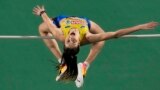 Yaroslava Mahuchikh of Ukraine, makes an attempt in the Women High Jump final at the European Athletics Indoor Championships at Atakoy Arena in Istanbul, Turkey, March 5, 2023.