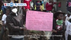 VOA 60: Kenyan activists hold memorial concert for those killed in recent protests and more