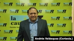 Candidato de la oposición a la primaria del 22 de octubre, Andrés Velásquez.