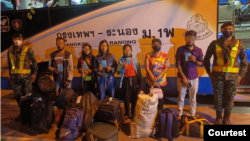Thai police arrests Myanmar undocumented migrants 