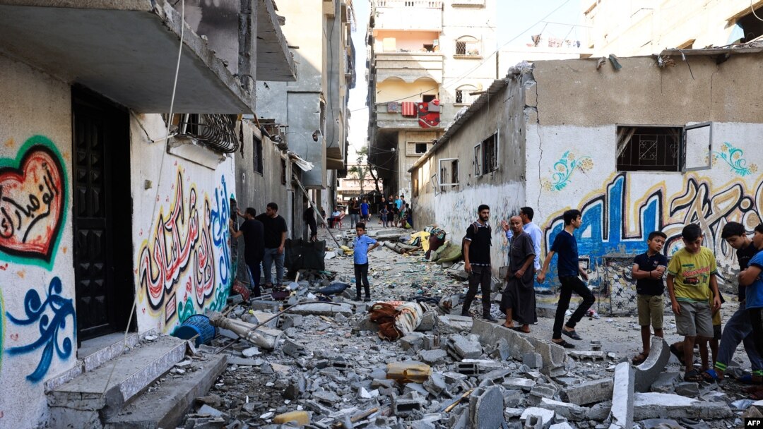 Intara ya Gaza yabaye umusaka kubera ibisasu Isirayeli iharasa