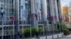 欧洲议会在布鲁塞尔的大楼外景 (美国之音/李伯安)