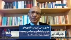هادی زمانی: در زمینه آزادی‌های فردی و اجتماعی و سیاسی وضیعت ایران بسیار نامناسب است