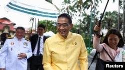 泰國新外長馬里斯·桑吉安蓬薩在曼谷出席內閣會議。 (2024年5月7日)