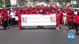 Frelimo fez marcha da vitória no sábado, com Razaque Manhique a celebrar Maputo
