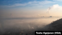 Загадување на воздухот во Скопје