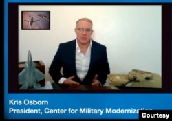 美國軍事現代化中心總裁兼總編輯克裏斯·奧斯伯恩 (Kris Osborn)（視頻截圖）