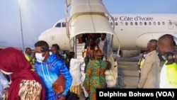 Des migrants ivoiriens de retour de Tunisie