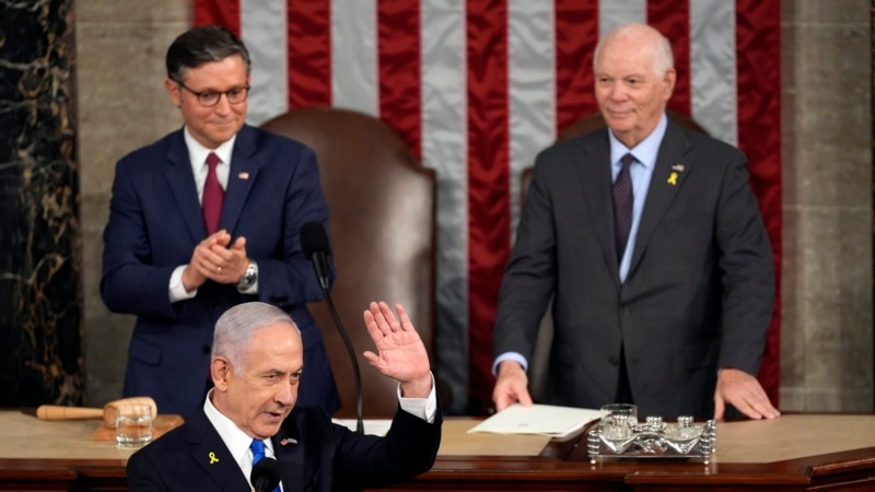 In photos: Protests as Israeli Prime Minister Netanyahu addresses US Congress