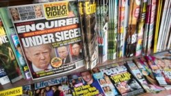 FILE - Deretan tabloid dan majalah di sebuah kios di New York, Amerika Serikat. (AP/Mary Altaffer, File)