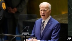 El presidente Joe Biden durante su discurso ante la Asamblea General de la ONU en Nueva York.