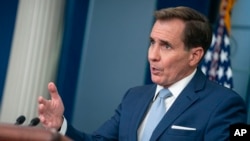 National Security Council spokesman John Kirby speaks during a press briefing at the White House, July 26, 2023, in Washington.