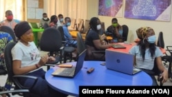 La formation des jeunes sur la robotique, à Cotonou, le 30 juillet 2023.
