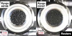 Carbonaceous rock samples retrieved from the asteroid Ryugu. (JAXA/Handout via REUTERS)