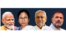 ভারতের প্রধানমন্ত্রী নরেন্দ্র মদি, পশ্চিমবঙ্গের মুখ্যমন্ত্রী মমতা বন্দ্যোপাধ্যায়, বিহারের মুখ্যমন্ত্রী নীতীশ কুমার এবং কংগ্রেস নেতা রাহুল গান্ধী। 