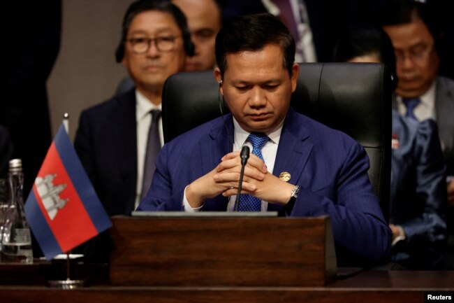 រូបឯកសារ៖ នាយករដ្ឋមន្ត្រីកម្ពុជា លោក ហ៊ុន ម៉ាណែត ចូលរួមកិច្ច​ប្រជុំ​កំពូល​អាស៊ាន នៅទីក្រុងហ្សាការតា ប្រទេសឥណ្ឌូណេស៊ី កាលពីថ្ងៃទី៧ ខែធ្នូ ឆ្នាំ២០២៣។