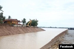 ទិដ្ឋភាពនៃ​ទីតាំង​ការដ្ឋានរបស់​ព្រែកជីក​ហ្វូណនតេជោ កាលពីថ្ងៃទី២១ ខែកក្កដា ឆ្នាំ២០២៤។ (Facebook / ក្រសួងសាធារណការនិងដឹកជញ្ជូន)