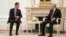 Russian President Vladimir Putin, right, listens to Syrian President Bashar al-Assad during their meeting at the Kremlin in Moscow, Russia, March 15, 2023.