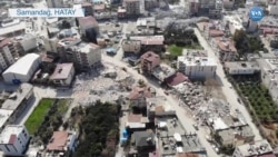 VOA Türkçe Deprem Sonrası Samandağ'ı Havadan Görüntüledi