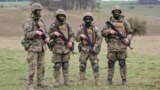 (FILE) A group of Ukrainian recruits in training