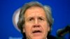 Luis Almagro, secretario general de la Organización de los Estados Americanos (OEA), da una conferencia de prensa en la 45ª Asamblea General de la OEA en Washington, el 16 de junio de 2015.