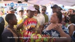 VOA60: South African candidates make final pleas for votes in Wednesday’s election and more