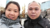 資料照：中國著名人權律師余文生與妻子許艷 （照片來自維權網）
