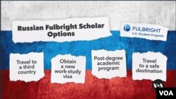 Opsi untuk para penerima beasiswa Fullbright dari Rusia.(VOA)