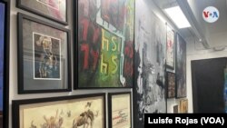 Pinturas de distintos artistas, de la Colección Rodríguez, en el Museo de Arte Contemporáneo de las Américas, en Miami, Florida. Foto: Luis Felipe Rojas.