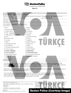 Boston polisinin VOA Türkçe ile paylaştığı metne göre, Tok ve oğlu hakkında Türkiye’nin iade talebi üzerine, Güney Florida Bölge Mahkemesi, 7 Mayıs’ta yakalama kararı çıkardı.