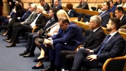 Milorad Dodik, predsjednik Republike Srpske, na posebnoj sjednici Narodne skupštine Republike Srpske u Banjoj Luci, 28. marta.