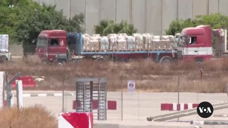 Hamas fires rockets at Israel as aid trucks enter Gaza