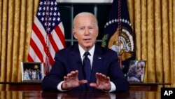 Predsjednik Joe Biden govori iz Ovalnog ureda Bijele kuće, 19. oktobra 2023., u Washingtonu, o ratovima u Izraelu i Ukrajini.