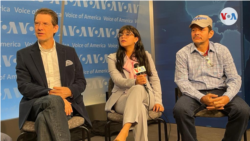 Expresos políticos nicaragüenses visitaron los estudios de la Voz de America para contar sus testimonios 