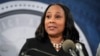 FILE - Georgia Fulton County District Attorney Fani Willis speaks in the Fulton County Government Center during a news conference in Atlanta, Aug. 14, 2023. 